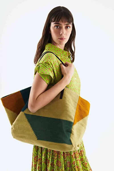 Roman Desenli Kadın Çanta Standart Renk Y2281322_089