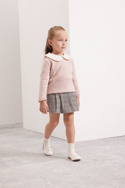 DeFacto Baby Girl Elastic Waist Plaid Patterned Flannel Skirt D2858A524Au