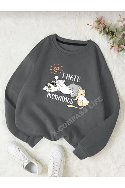x-compass life Swit Colorful Women'S/Girls Sweater - Crew Neck, Sleeper Prints