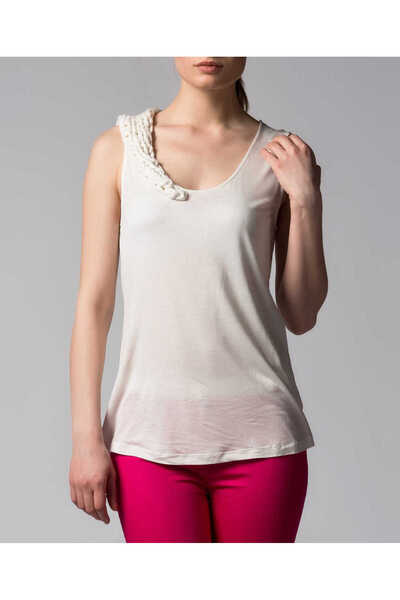 Roman Kolsuz Bluz Ekru Y1443004_049