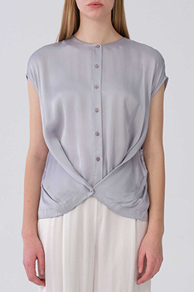 Roman Düşük Omuzlu Bluz Buz Mavisi Y2113102_373