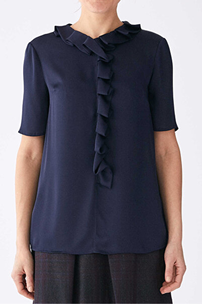 Roman Fırfır Detaylı Bluz Lacivert K1913305_015