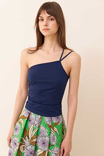 Roman Askılı Bluz Lacivert Y2423008_015