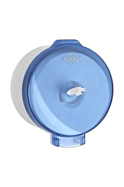 Rulopak Modern Stingy Inner Pull Toilet Paper Dispenser Transparent Blue