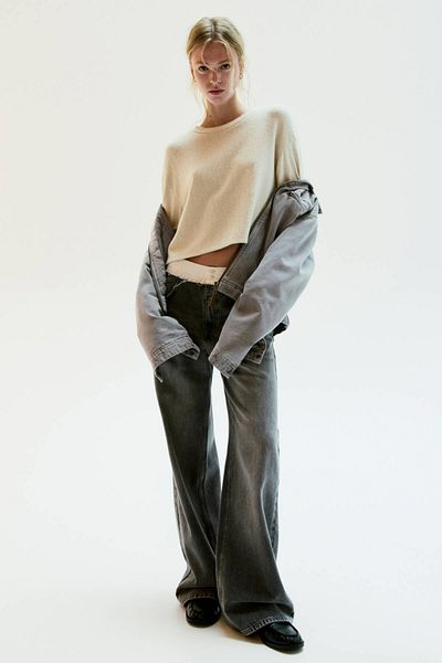 Pull & Bear Soft touch cropped jumper