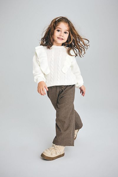 DeFacto Baby Girl Crew Neck Sweater A4086A523Wn