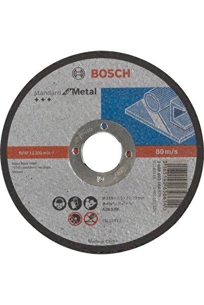 Bosch Standard Seri Metal İçin Düz Kesme Diski115x2,5mm