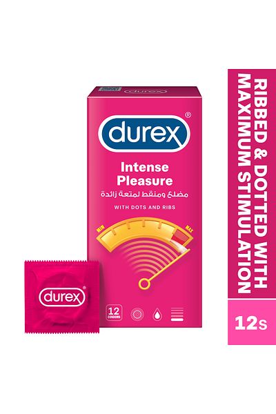 Durex Durex Intense Pleasure Condom, 12 Pieces
