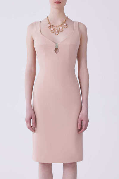 Roman Askılı Abiye Elbise Pudra Y2111516_055