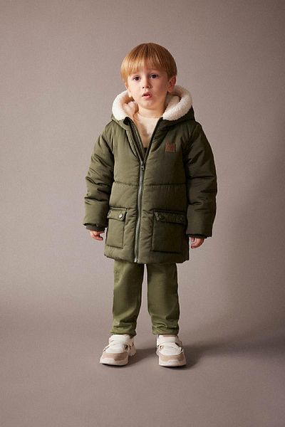 DeFacto Wasserabweisende Steppjacke aus Fleece für Babys (J) Century mit Kapuze A2843a523cw