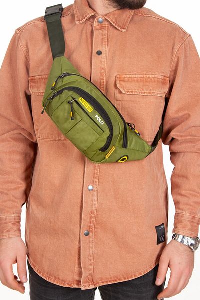 Newish Unisex Impertex Fabric Waterproof Shoulder and Waist Bag with Headphone Outlet and Cross Strap