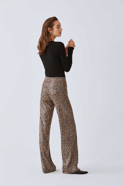 Roman Sequined and Patterned Women's Trousers Standard Color K2012123_089