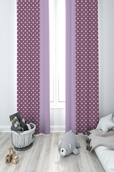 BAMBAŞKA MODA ДИТЯЧА ТА ДИТЯЧА КІМНАТА Ліла Хмара з візерунком 2-стулкова што...