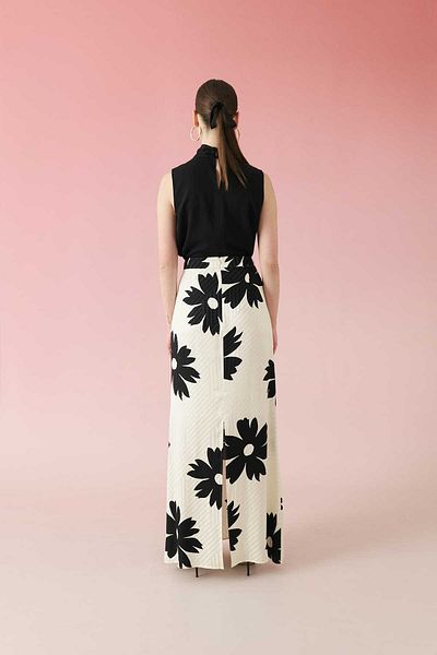 Roman Maxi Length Satin Skirt Standard Color Y2415022_089