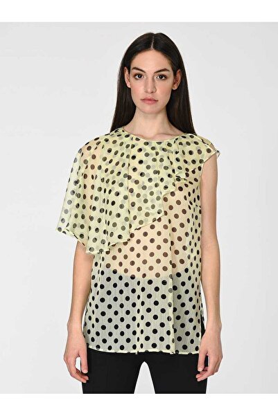 Roman Yaka Detaylı Bluz Standart Renk Y1913026_089