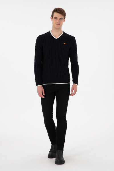 U.S. Polo Assn. Erkek Lacivert Kazak 50297083-VR033