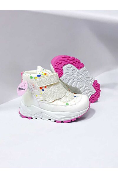 pediashoes KIZ ÇOCUK ORTOPEDİK DESTEKLİ İÇİ POLAR YAPIŞKANLI BOT