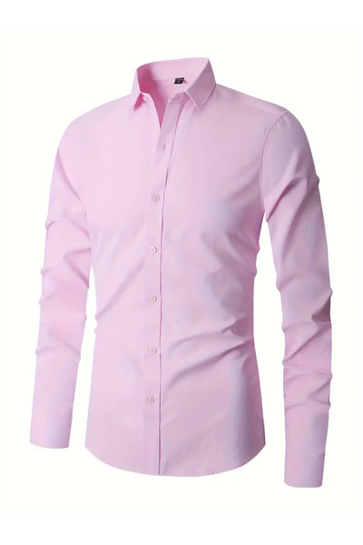 NO4 ΠΟΥΚΑΜΙΣΟ ΣΑΤΕΝ ΟΜΑΔΙΚΟ ΦΟΡΕΜΑ SLIM FIT CUT