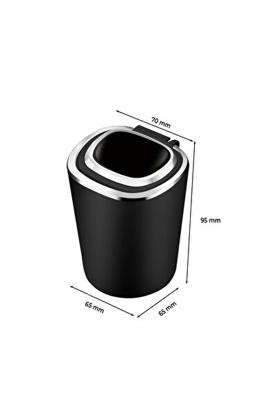 Mega Oto Market Araç İçi Küllük Krom Kapaklı Mavi Renk Işıklı Yanmaz Koku Geç...