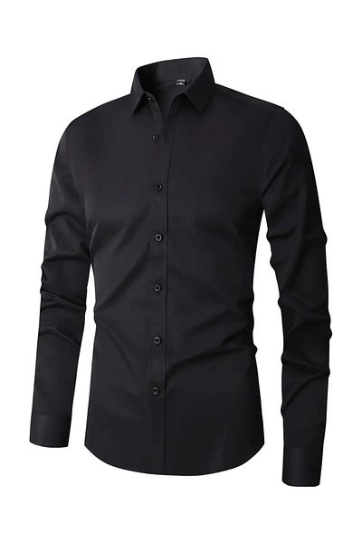 NO4 ΠΟΥΚΑΜΙΣΟ ΣΑΤΕΝ ΟΜΑΔΙΚΟ ΦΟΡΕΜΑ SLIM FIT CUT