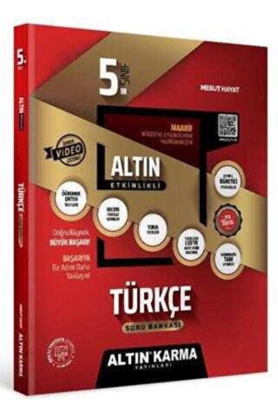 Altın Karma Yayınları 5.Sınıf Türkçe Altın Etkinlikli Kazanım SB  (Yazar: MES...