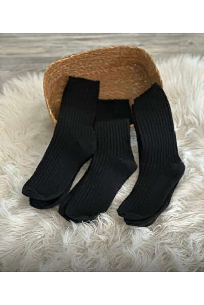 Happy Steps 3 LÜ YÜNLÜ BOT ÇORABI TERMAL ÖZELLİKLİ SOFT TOUCH KABARTMA DESEN ...