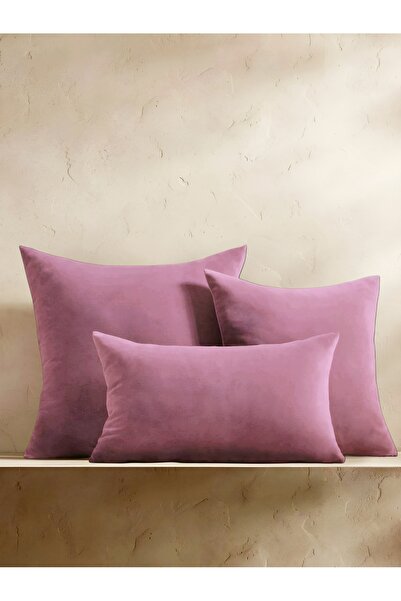 Belomia Home Collection غطاء وسادة مخملي عادي |   كيس وسادة لكمة