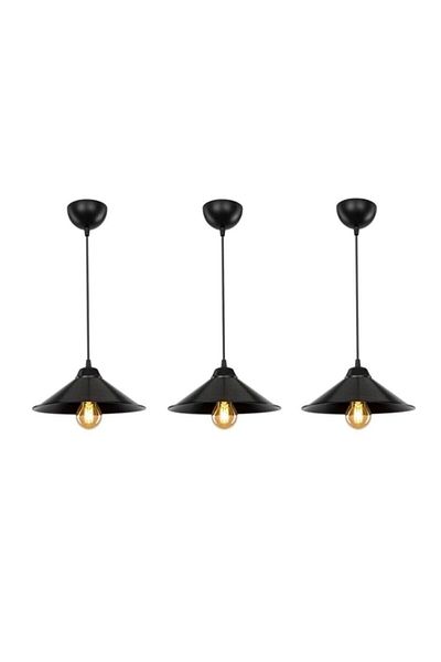 OSC HOME Japanese 3-Piece Chandelier Set