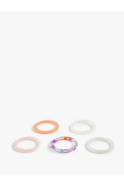 Koton Set of 5 Colorful Plastic Rings