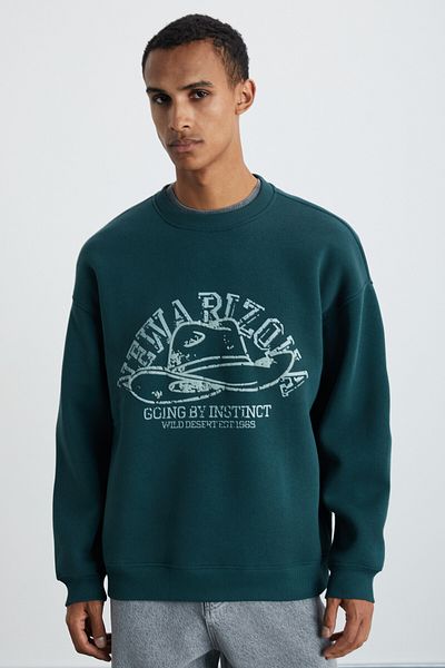 GRIMELANGE Hat Men's Soft Green Sweatshirt
