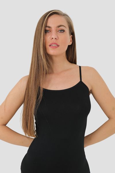 Arma Yıldız Pack of 2 Black Women's Bamboo Stringed Undershirt