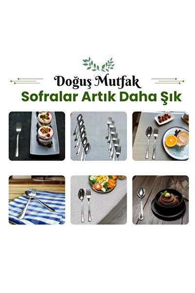 Doğuş Mutfak New Trend Dessert Spoon 6 Pcs 2 ml Stainless Steel