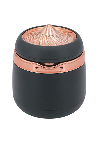 Mega Oto Market Araç Içi Işıklı Porselen Küllük Gold Renk Kapaklı 7 Renk Işıklı Yanmaz Koku Geçirmez