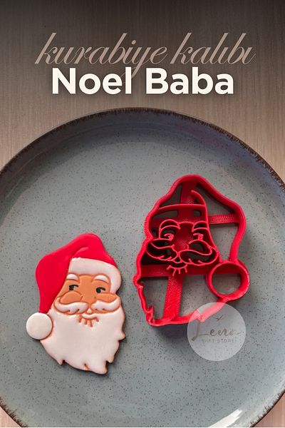 Lena Gift Store Santa Claus New Year Christmas Cookie Mold Candy Dough Shaper Christmas Themed (Mixed Color)