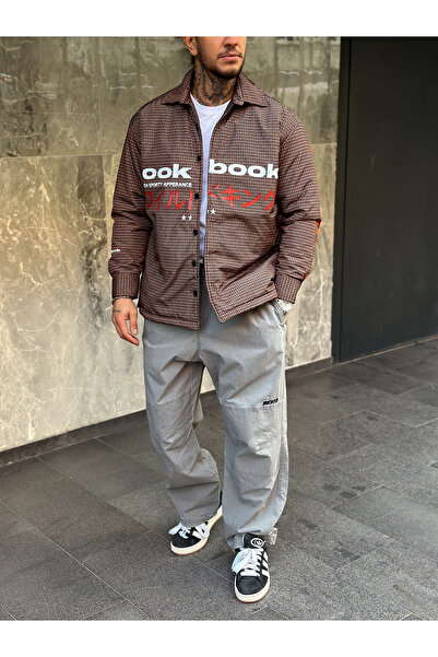 manch collection Μπουφάν Oversize με εμπριμέ κουμπιά