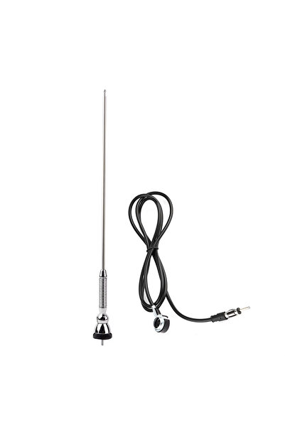 Mega Oto Market Yaylı Elektronik Cam Radyo Anteni 48 cm Siyah