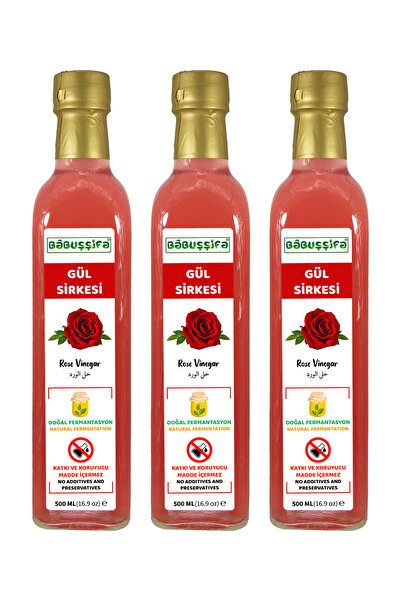 Babuşşifa Doğal Fermantasyon Gül Sirkesi x 3 Adet - Köy El Yapımı İçilebilir ...
