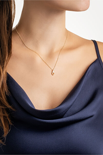 So CHIC... 14 Ayar Altın Sertifikalı Premium Created Taşlı Kolye