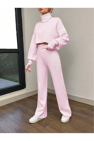 Mooi Butik Garatlan nyakú ujjálló alsó felső kötöttáru szett