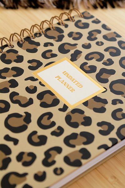 Matt Notebook Планер A5 Spiral Unlimited, леопард