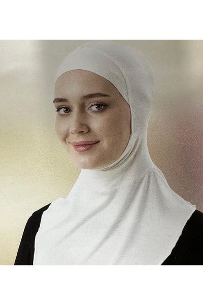 BELİNDA Belinda White Combed Cotton Bonnet