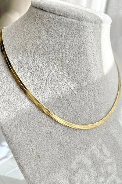 OQQO Gold Italian Chain Necklace