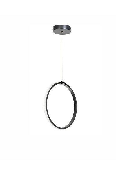 OSC HOME AYDINLATMA TASARIM RING LED CHANDELIER SINGLE BLACK