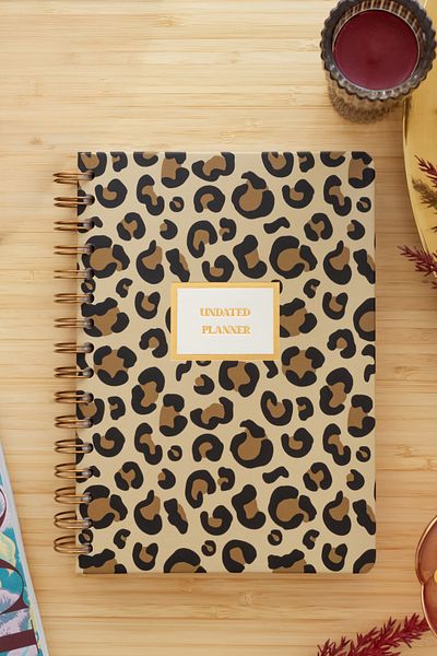 Matt Notebook Планер A5 Spiral Unlimited, леопард