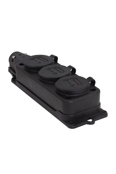 tplast 1X16A Model Triple Rubber Socket with Group
