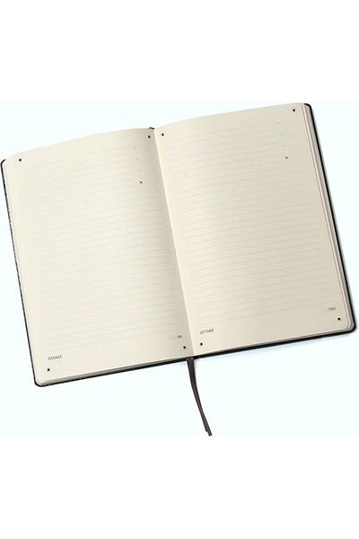 Tahtakale Hobi Caiet O2O cu linii negre - 14x21 cm, 88 yp, copertă rigidă și elastic