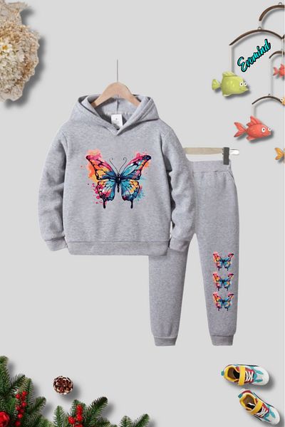 Evomind Σετ παιδική φόρμα Unisex με σχέδιο πεταλούδας