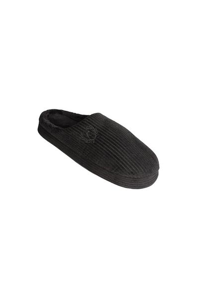 Yaz Kış Ayakkabı Yazkiş Men's Gray Black Non-Slip Sole Winter House Slippers