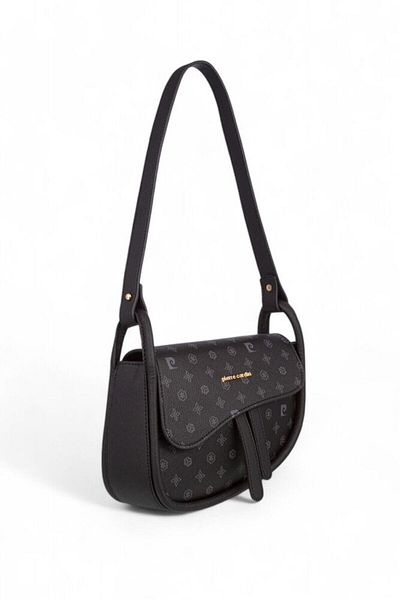 Pierre Cardin Monogram Μαύρη Γυναικεία Τσάντα Ώμου 05PC24K819-MN
