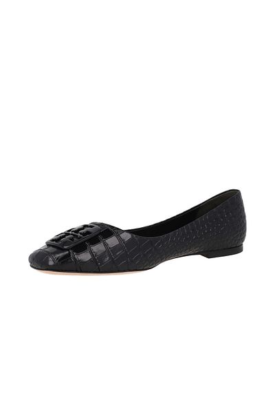 Tory Burch Georgia Ballet Soft Croco Emboss 139656-006